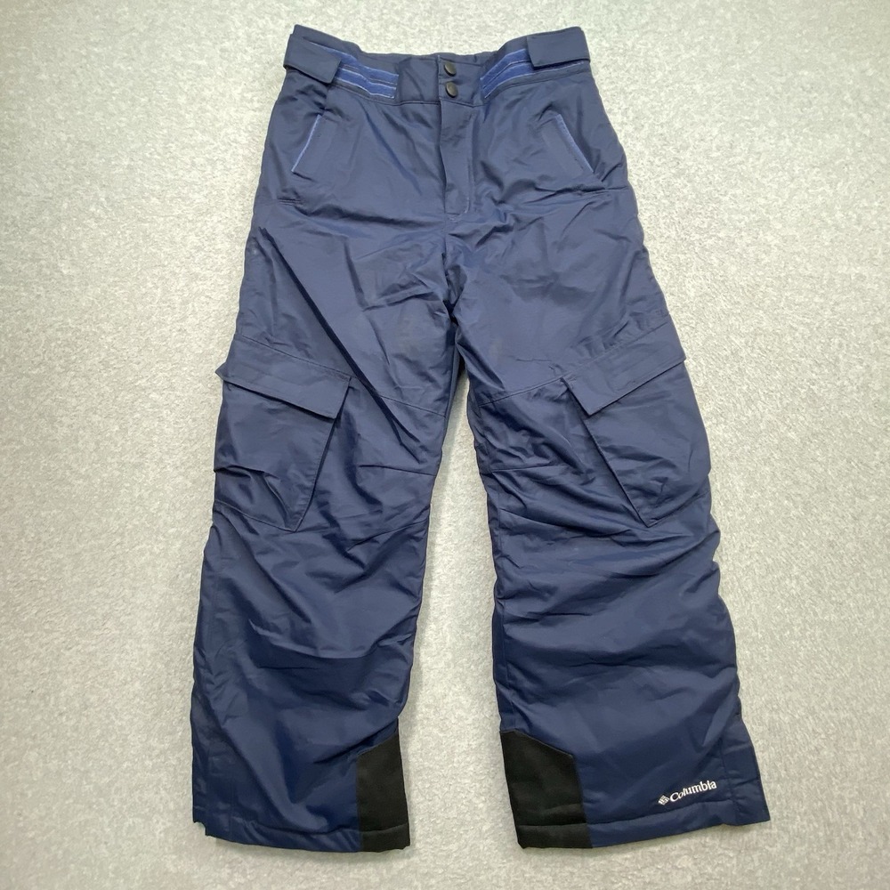 Columbia Bugaboo Insulated Snow Blue Pant Kid Sz 10/12 Snowboard Ski Omni-Shield